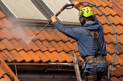 Démoussage et hydrofuge de toiture à Juré